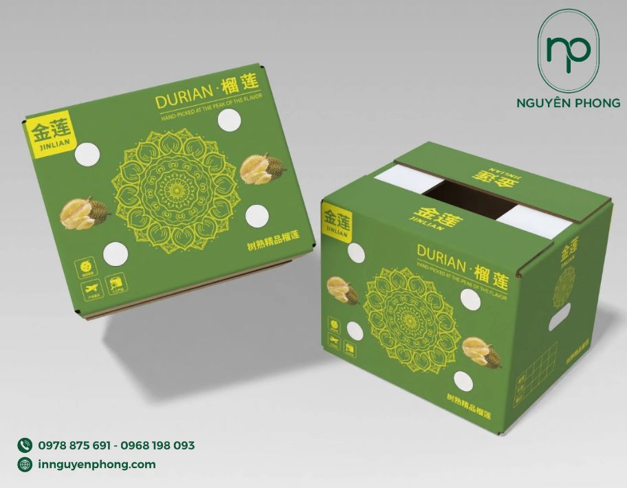In thùng carton đựng sầu riêng tại TP.HCM chất lượng cao